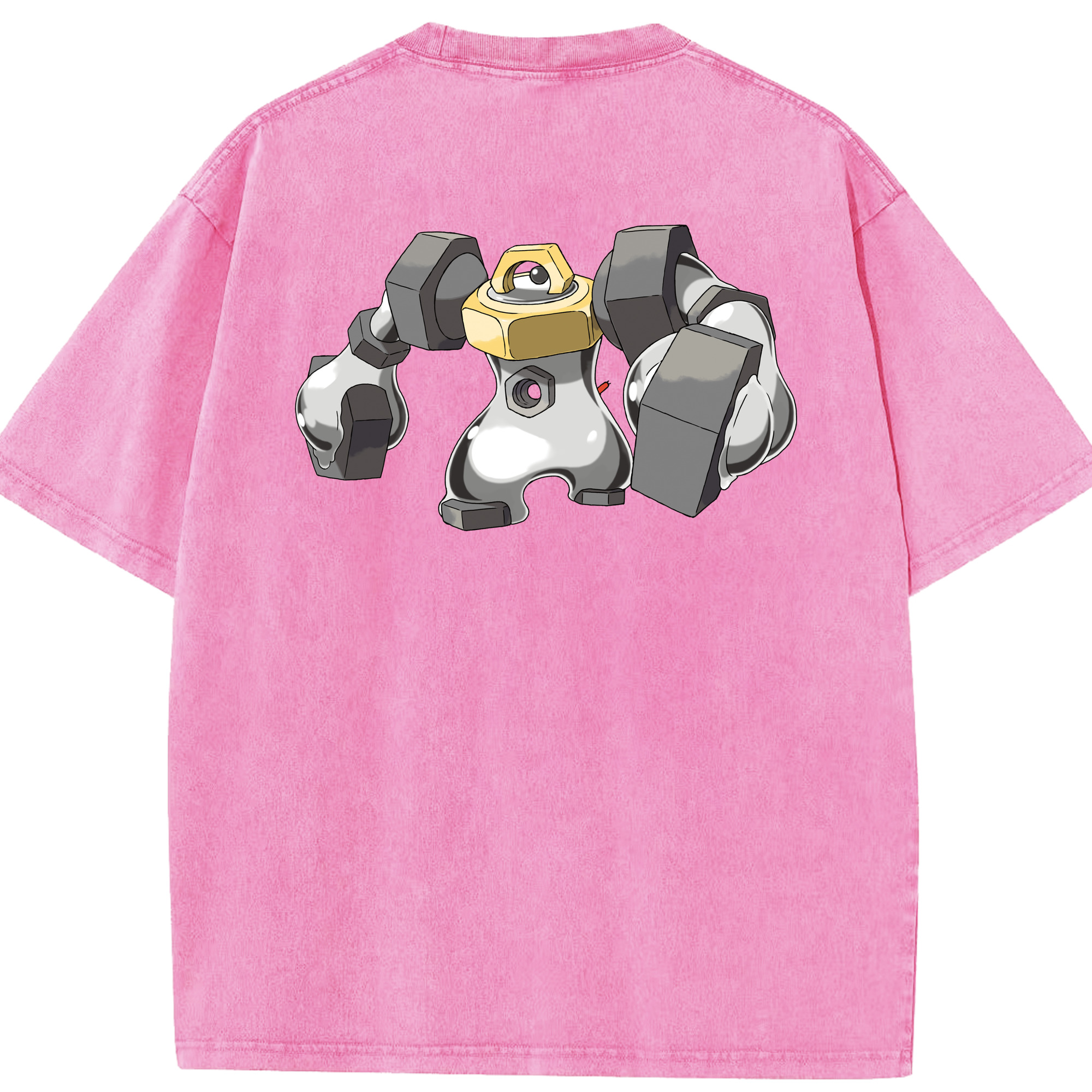 （画像用） ポケットモンスター Pokémon 綿100% ヴィンテージ風 半袖Tシャツ（背面プリント）